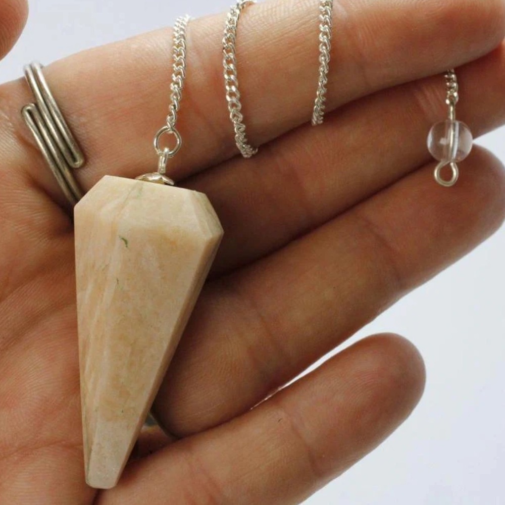 Natural Moonstone Pendulum | Divination Tool | Stone of Guidance